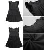 imageluvamia 2025 Denim Dress for Women Summer Babydoll Sleeveless Ruffle Sleeve Mini Dresses Loose Flowy Swing Pleated DressFoxy Gray