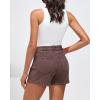 imageluvamia Denim Skorts for Woman Cargo Faux Wrap Jean Skort Skirts Stretchy High Waisted Skirt Shorts Country Concert WearPecan Brown