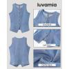 imageluvamia Denim Vest for Women Sleeveless Strechy Jean Vest Top Button Down Crewneck Casual Summer Western Tank WaistcoatSoft Sky Blue