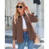 imageluvamia 2025 Jean Jackets for Women Fashion Denim Jacket Western Oversized Shacket Jacket Button Up with PocketsCoffee Brown