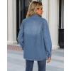 imageluvamia 2025 Spring Jean Jackets for Women Fashion Oversized Button Down Denim Jacket Western Shacket Jacket with PocketsWategos Blue