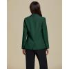 imageluvamia Dressy Blazers for Women Button Long Sleeve Lapel Business Casual Outfits Office Work Suit Blazer with PocketsDark Green