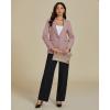 imageluvamia Dressy Blazers for Women Button Long Sleeve Lapel Business Casual Outfits Office Work Suit Blazer with PocketsMisty Rose