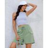 imageluvamia Sweat Shorts for Women High Wasited Baggy Cargo Pull On Elastic Waist Sport Athletic Summer Lounge Comfy ShortsAspen Green