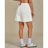 imageluvamia Sweat Shorts for Women High Wasited Baggy Cargo Pull On Elastic Waist Sport Athletic Summer Lounge Comfy ShortsCream White
