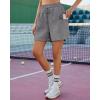 imageluvamia Sweat Shorts for Women High Wasited Baggy Cargo Pull On Elastic Waist Sport Athletic Summer Lounge Comfy ShortsDark Heather Grey