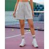 imageluvamia Sweat Shorts for Women High Wasited Baggy Cargo Pull On Elastic Waist Sport Athletic Summer Lounge Comfy ShortsHeather Grey