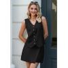 imageluvamia 2 Piece Skirt Sets for Women Dressy Sleeveless Blazer Vest Skirts Matching Suit Set Business Casual Work OutfitsBlack