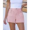 imageluvamia Jean Shorts for Women High Waisted Wide Leg Elastic Waist Stretchy Denim Jorts Summer Causal Shorts with PocketsCandy Pink