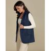 imageluvamia Long Vest for Women 2025 Spring Business Casual Sleeveless Open Front Blazers Suit Vests Top Pockets Work OfficeNavy Blue