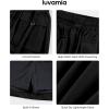 imageluvamia Skorts for Woman High Waisted Cargo Pocket Elastic Waist Fast Dry Casual Hiking Tennis Sports Skirts with ShortsBlack
