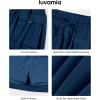 imageluvamia Skorts for Woman High Waisted Cargo Pocket Elastic Waist Fast Dry Casual Hiking Tennis Sports Skirts with ShortsMidnight Blue