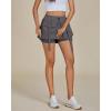 imageluvamia Skorts for Woman High Waisted Cargo Pocket Elastic Waist Fast Dry Casual Hiking Tennis Sports Skirts with ShortsPavement Gray