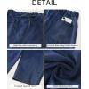 imageluvamia Barrel Jeans Women Trendy High Waisted Pull On Drawstring Elastic Waist Stretchy Denim Pants with Utility PocketDark Blue