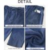 imageluvamia Barrel Jeans Women Trendy High Waisted Pull On Drawstring Elastic Waist Stretchy Denim Pants with Utility PocketMedium Blue