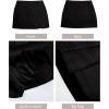 imageluvamia Skorts Skirts for Women Denim Mini Skirt Side Slit with High Waisted Jean Shorts StretchyTrue Black