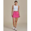 imageluvamia Jean Skirts for Women Denim Stretchy Cargo High Waisted Trendy Y2K Mini Skirt with Utility PocketsMagenta