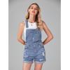 imageluvamia Womens Ripped Short Overalls Adjustable Denim Bib Overall Shorts RomperClassic Blue