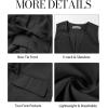 imageluvamia Linen Vest for Women Trendy Sleeveless Tie Front Tops Summer Casual Top Waistcoat Suit Vests with PocketsBlack