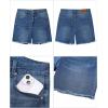imageluvamia FleXclusive Jean Shorts for Women Trendy High Waisted Stretchy Denim Summer Raw Hem Mom Long Shorts Cutoff JortsMedium Blue