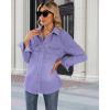 imageluvamia womens Women Denim JacketsAster Purple