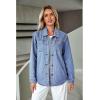 imageluvamia womens Women Denim JacketsBay Blue