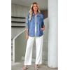 imageluvamia womens Women Denim JacketsMedium Blue