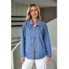 imageluvamia womens Women Denim JacketsMedium Blue