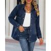 imageluvamia womens Women Denim JacketsNightfall Blue