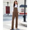 imageluvamia Corduroy Overalls for Women Loose Fit Baggy Straight Casual Adjustable Straps Bib Jumpsuit Overalls with PocketsCocoa Brown