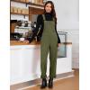 imageluvamia Corduroy Overalls for Women Loose Fit Baggy Straight Casual Adjustable Straps Bib Jumpsuit Overalls with PocketsOlive Green