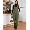 imageluvamia Corduroy Overalls for Women Loose Fit Baggy Straight Casual Adjustable Straps Bib Jumpsuit Overalls with PocketsOlive Green