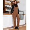 imageluvamia Corduroy Overalls for Women Loose Fit Baggy Straight Casual Adjustable Straps Bib Jumpsuit Overalls with PocketsPecan Brown