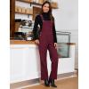 imageluvamia Corduroy Overalls for Women Loose Fit Baggy Straight Casual Adjustable Straps Bib Jumpsuit Overalls with PocketsWine Red