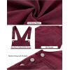 imageluvamia Corduroy Overalls for Women Loose Fit Baggy Straight Casual Adjustable Straps Bib Jumpsuit Overalls with PocketsWine Red