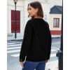 imageluvamia Jean Jacket Women Trendy Button Down Contrast Corduroy Collar Casual Loose Fit Denim Barn Jackets with PocketsBlack
