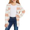 imageluvamia Girls Casual Open Front Long Cardigan Sweaters with Pockets