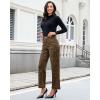 imageluvamia Wide Leg Jeans Woman Trendy High Waisted Leopard Cheetah Print Ankle Length Stretchy Denim Pants with PocketsBrown Cheetah