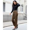 imageluvamia Wide Leg Jeans Woman Trendy High Waisted Leopard Cheetah Print Ankle Length Stretchy Denim Pants with PocketsBrown Cheetah