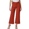 imageluvamia Wide Leg Jeans for Women Trendy High Waisted Flare Jeans Cropped Denim Pants Stretchy Baggy with Patch PocketsOrange Rust