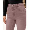 imageluvamia Skinny Jeans for Women Thin Fleece Lined High Waisted Front Yoke Fall Thermal Stretchy Denim Pants Warm JeggingsPecan Brown