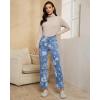 imageluvamia Straight Leg Jeans for Women Floral Printed High Waisted Trendy Cute Vintage Stretchy Denim Pants Boho JeansFloral Print 1  Medium Wash