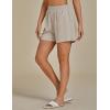 imageluvamia Linen Shorts for Women High Waisted Buttoned Elastic Waist Casual Summer Beach Lounge Comfy Shorts with PocketsDoeskin