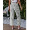 imageluvamia Striped Jeans for Women Trendy High Waisted Cropped Wide Leg Pants Stretchy Denim Patch Pocket Pinstripe PantsBlack