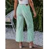 imageluvamia Striped Jeans for Women Trendy High Waisted Cropped Wide Leg Pants Stretchy Denim Patch Pocket Pinstripe PantsGreen