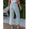 imageluvamia Striped Jeans for Women Trendy High Waisted Cropped Wide Leg Pants Stretchy Denim Patch Pocket Pinstripe PantsLake Blue