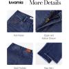 imageluvamia Capri Jeans for Women Trendy Mid Rise Distressed Raw Hem Casual Summer Stretchy Denim Capris Pants Relaxed FitDarkness Blue