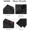 imageluvamia Capri Jeans for Women Trendy Mid Rise Distressed Raw Hem Casual Summer Stretchy Denim Capris Pants Relaxed FitWashed Black