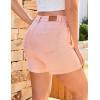 imageluvamia Jean Shorts for Women High Waisted Trendy Stretchy Denim Shorts 5 Inch Inseam Summer Casual Jorts with PocketsCandy Pink
