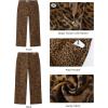 image:imageluvamia Wide Leg Jeans for Women High Waisted Leopard Cheetah Print Stretch Cropped Denim Pants Patch Pocket Flare JeansBrown Cheetah